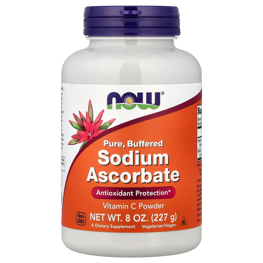 NOW Foods, порошок аскорбата натрия, 227 г (8 унций)