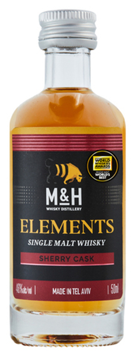 Виски M & H Elements Sherry 46% 0,05 л