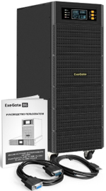Источник бесперебойного питания Exegate PowerExpert TL-575-10kVA.240V.LCD.AVR.T.USB.RS232.SNMP