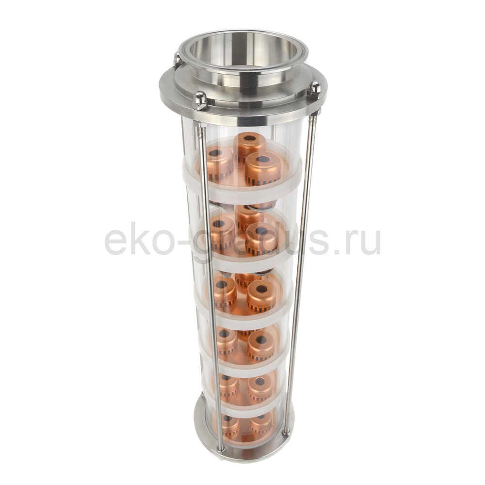 Тарельчатая колпачковая колонна (флейта) 4 дюйма, медная