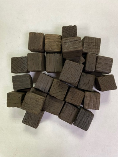 Кубики дубовые сильной обжарки (Кавказ), 100 гр.