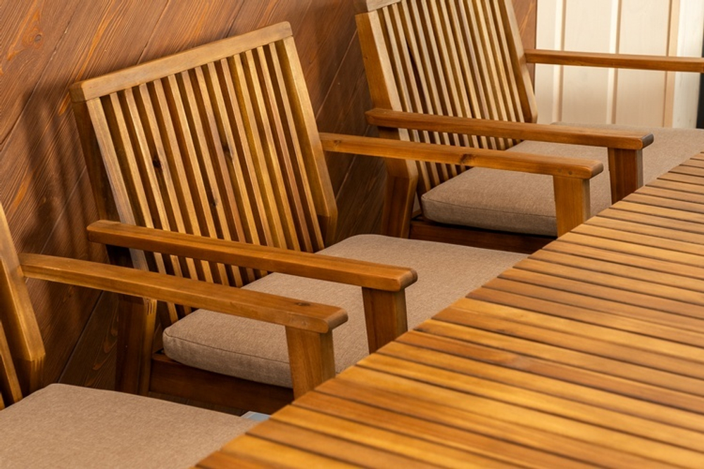 Обеденная группа из акации MONA XL