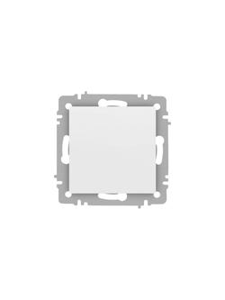 Выключатель 1-кл. СП Accent 6-101-01М 10А IP20 250В AL/CU бел. матов. Intro Б0063468