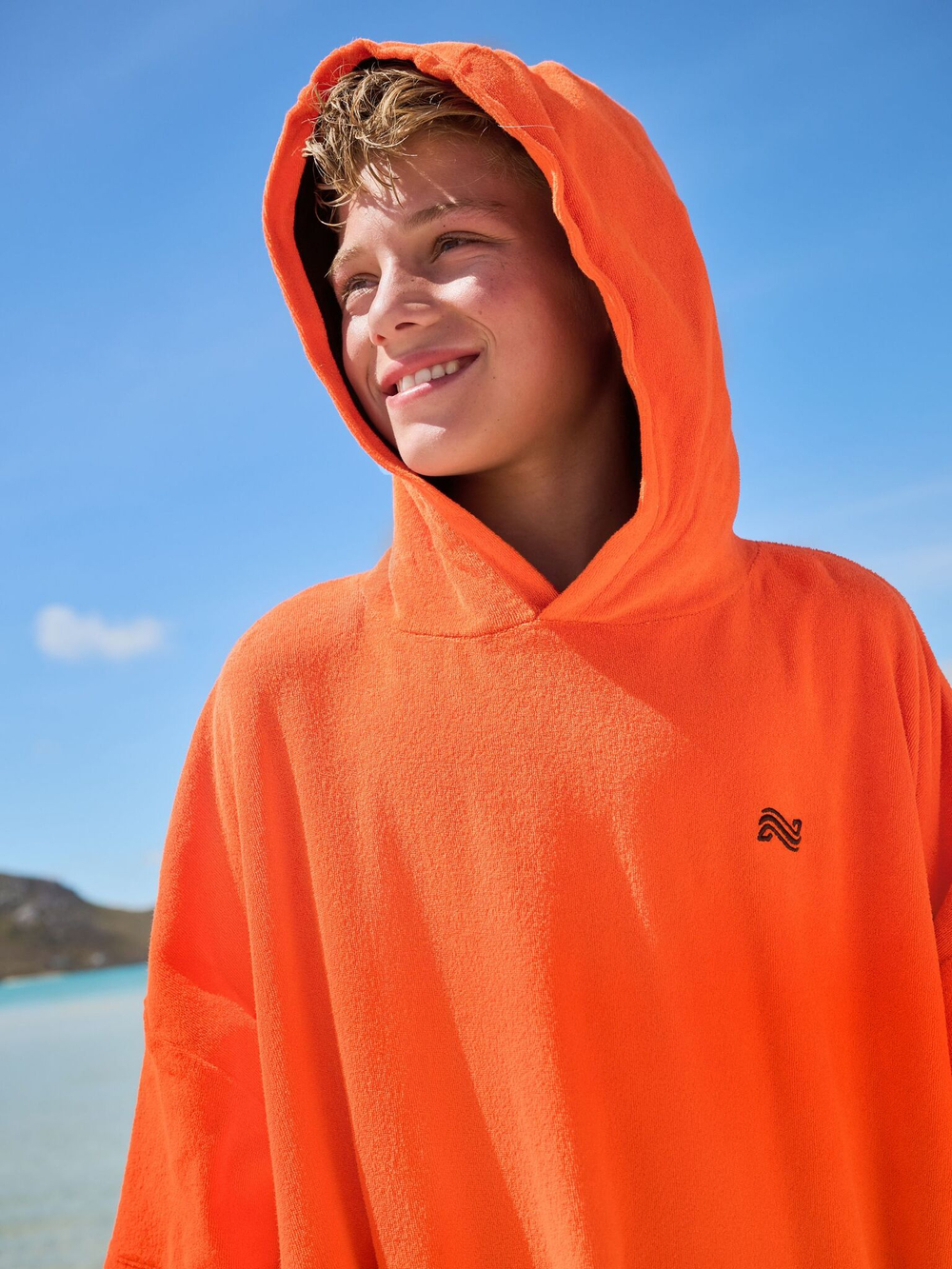 Пончо для мальчика Next E22-925, Оранжевый