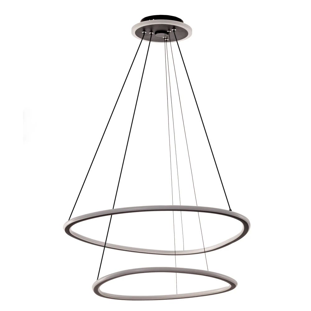 Citilux ТRIO CL215B061E LED Люстра подвесная с пультом Чёрная