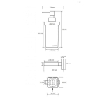 Настенный дозатор для жидкого мыла (стекло) tasi 154109042