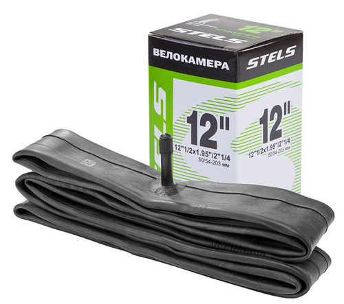 Велокамера 12"1/2x1.95"/2"1/4 автовентиль SEYOUN/STELS, в инд. упаковке