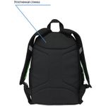 Рюкзак Berlingo Color blocks "Black green" 39*28*17см, 2 отделения, 4 кармана, уплотненная спинка