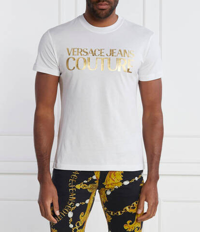 Футболка MAGLIETTA Versace Jeans Couture - белый(76GAHT00CJ00T)