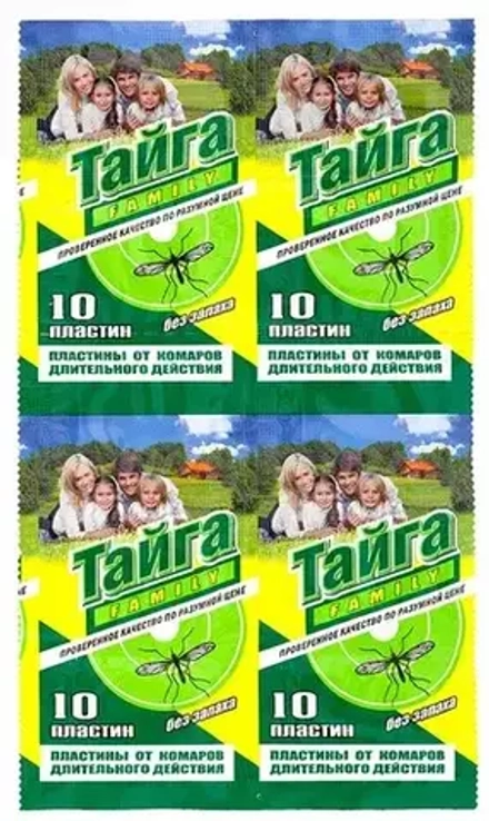 Пластины от комаров Тайга Family