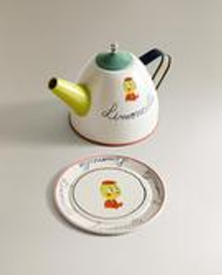 ZARA HOME ДЕТСКИЙ ИГРОВОЙ НАБОР «СТОЛОВАЯ ПОСУДА LIMONCELLA X THE ANIMALS OBSERVATORY», КРЕМОВЫЙ