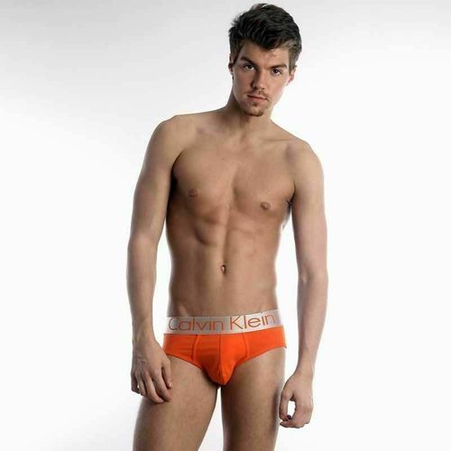 Мужские брифы оранжевые из модала Calvin Klein MODAL brief Orange