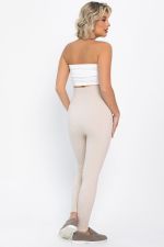 Лосины в рубчик утепленные НЬЮ (бежевые) Б14974-7М LT Collection