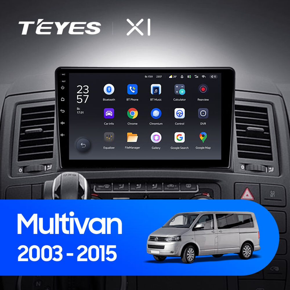 Teyes X1 9"для Volkswagen Multivan T5 2003-2015