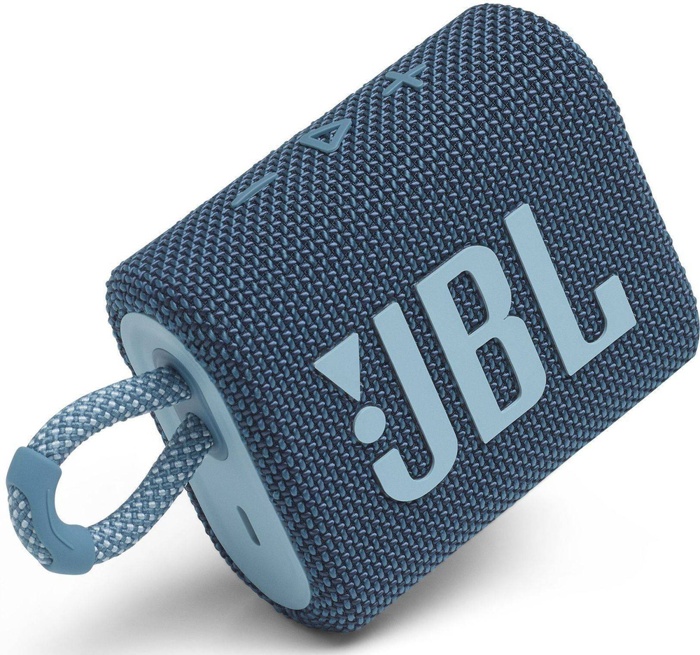 Акустическая система JBL Go 3, синяя (JBLGO3BLU)