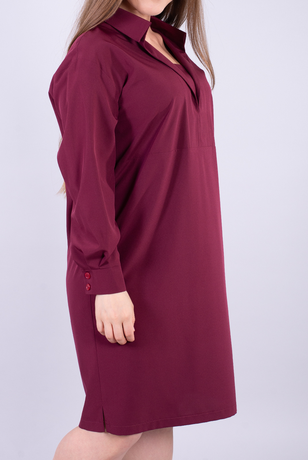 Платье женское 3582зп, бордовый #86Б053582зп