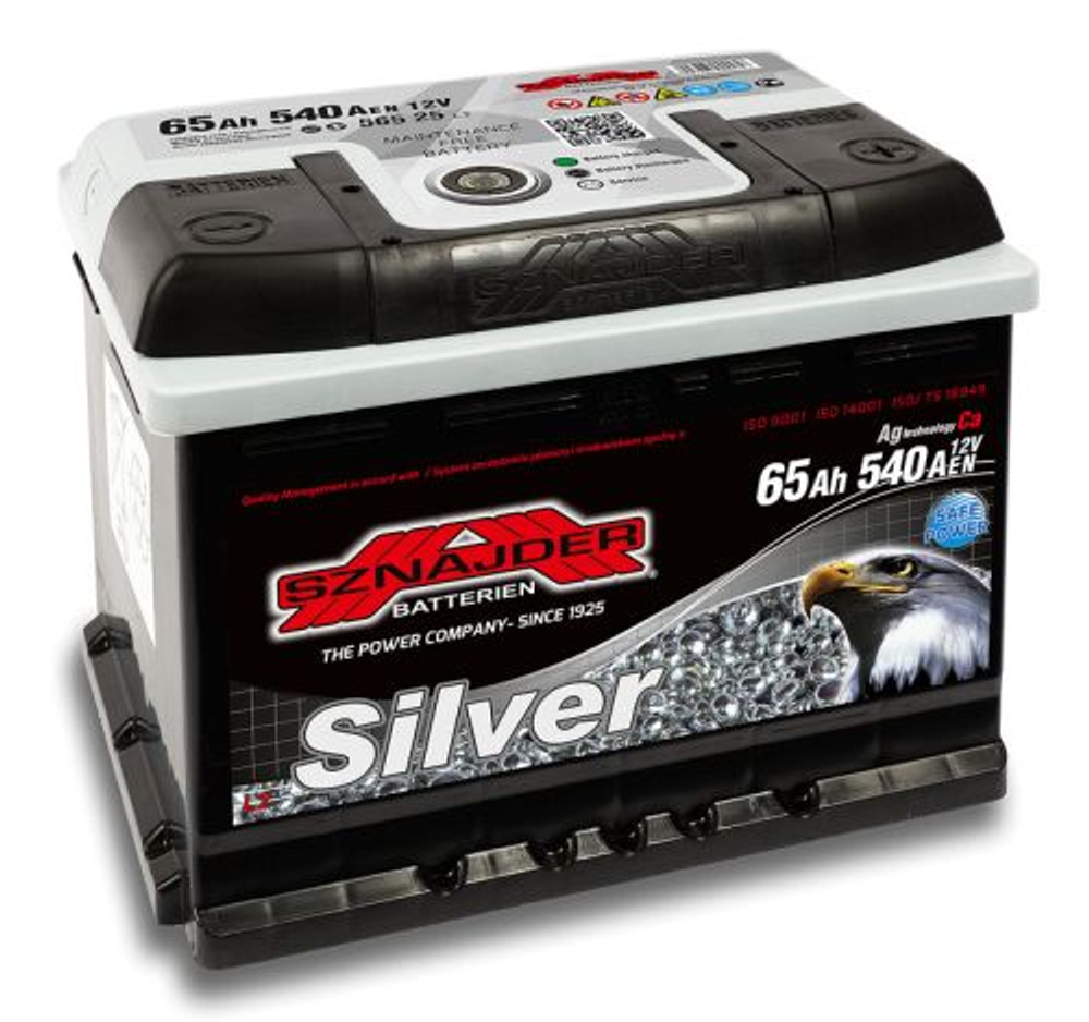 Аккумулятор 65 Sznajder Silver п.п. (56526)