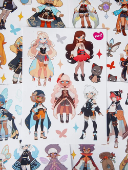 Наклейки аниме стикеры набор на телефон