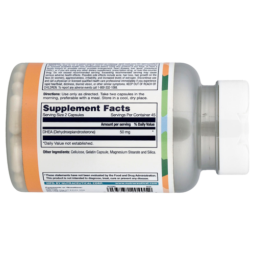 LifeTime Vitamins, ДГЭА, 90 капсул (25 мг в каждой капсуле)