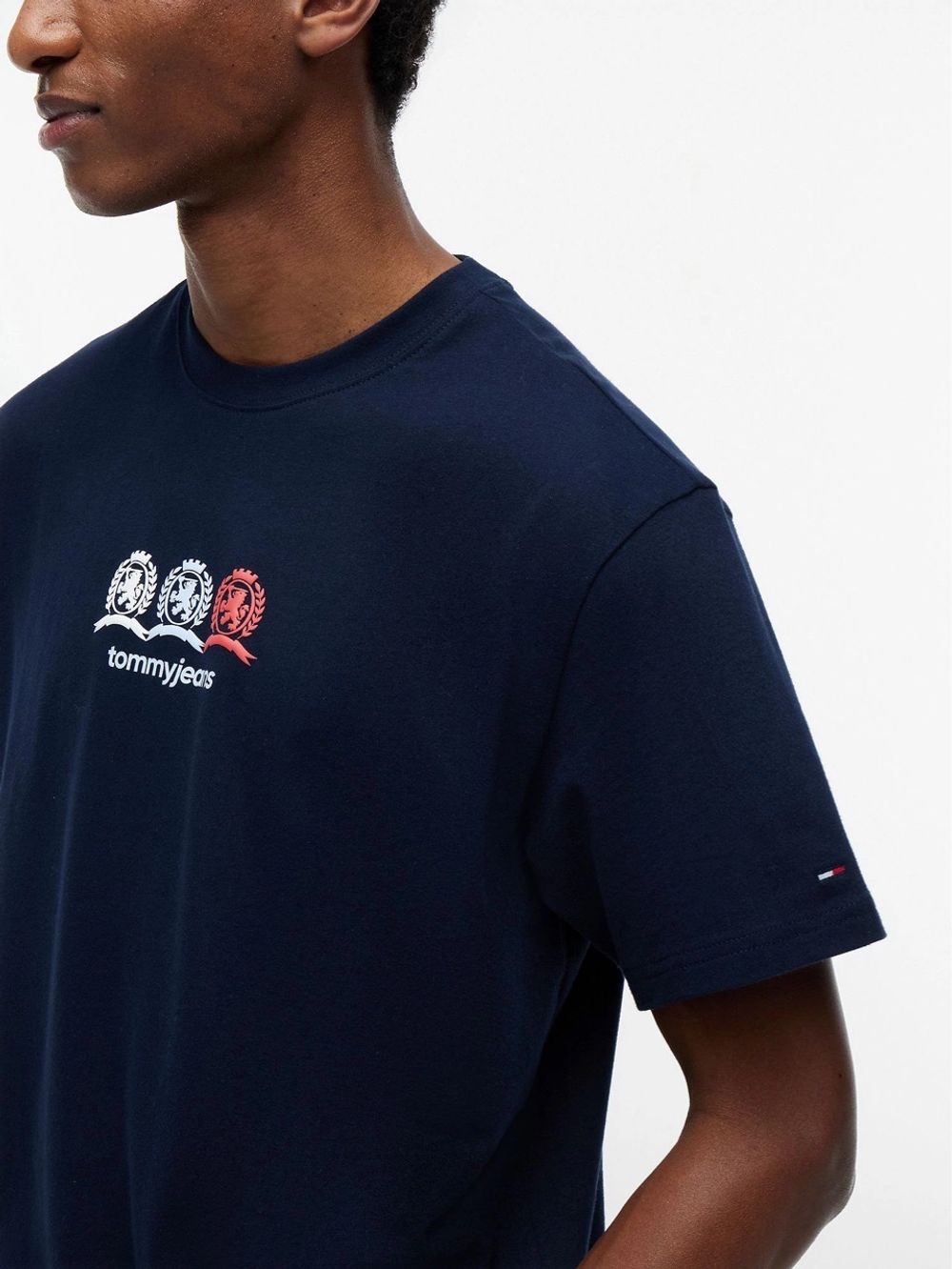 Футболка Tommy Jeans Multi-Crest Logo Dark Navy