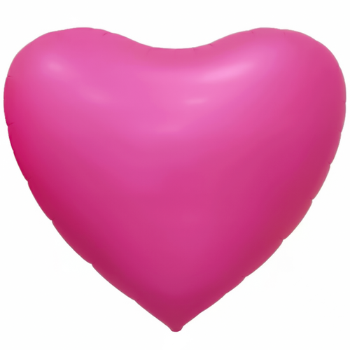 Сердце 68" Розовый, Сатин Fl