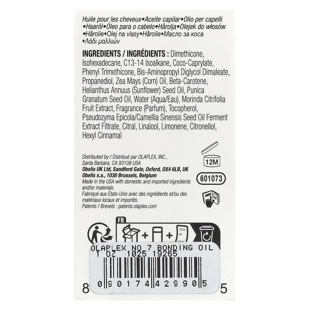 Olaplex, N ° .7 Bonding Oil ™, 30 мл (1 жидк. унц.)