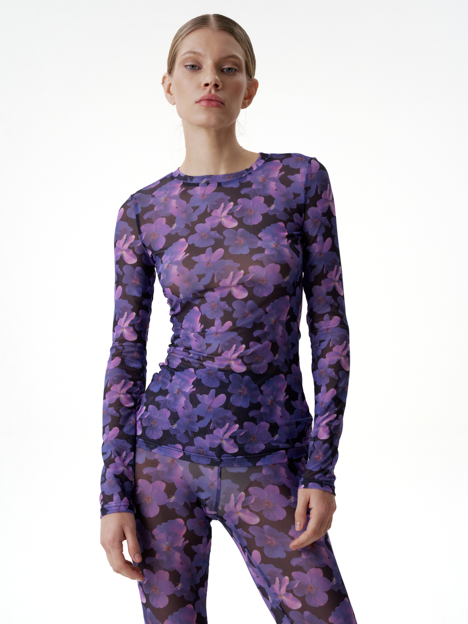 Лонгслив из сетки "Violet"