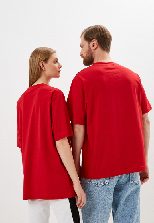 Футболка оверсайз унисекс Anyday  T-shirt 02, цвет красный