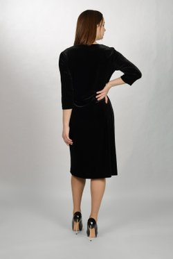 Трикотажная туника 1741А, чёрный #272Ча201741А