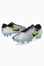 Бутсы Nike Tiempo Legend 10 Elite SG-Pro Anti Clog - серебряный