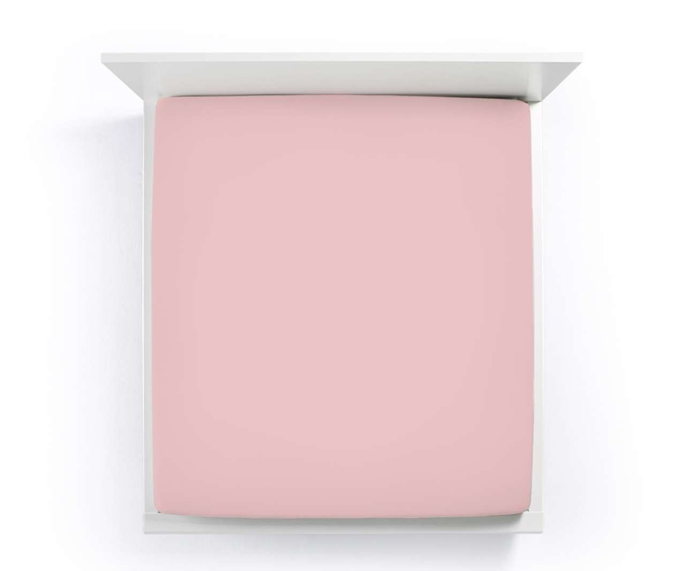 Простыня на резинке 140x200-160x200 Formesse Bella Donna Jersey 0565 Old Rose