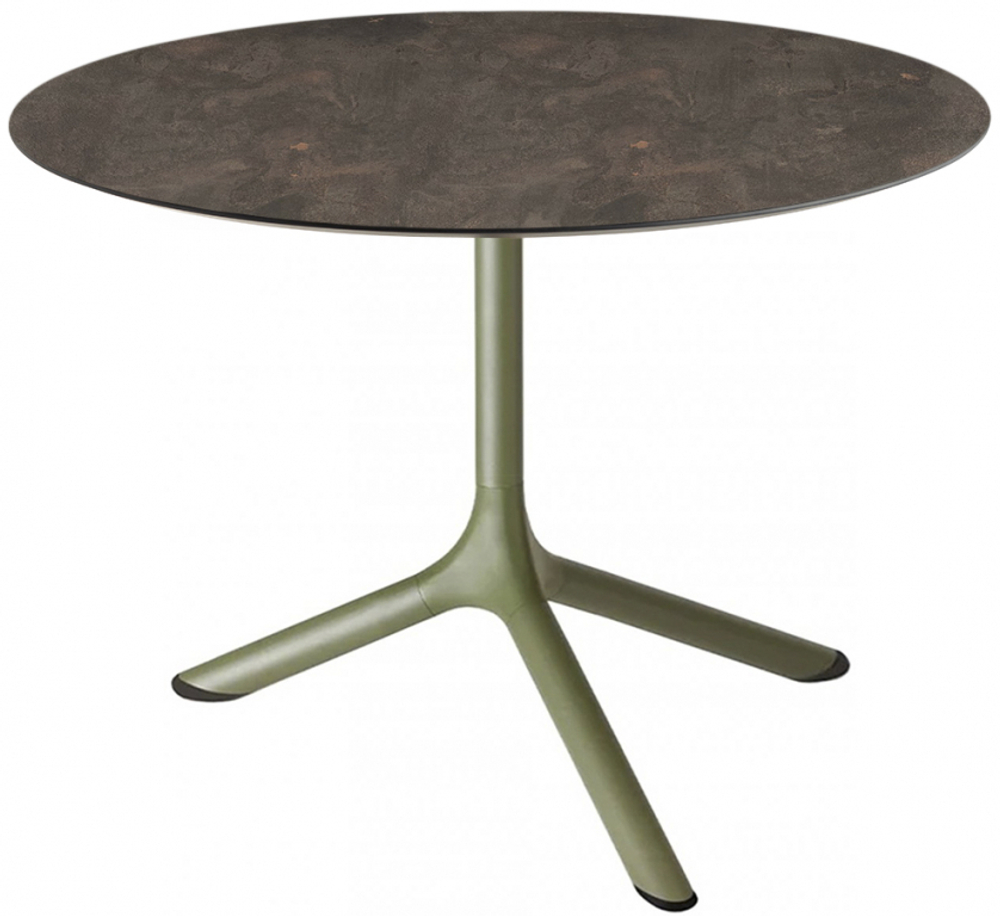 Столик ламинированный кофейный Scab Design Tripe, оливковый, кортен