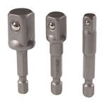 KING TONY (9103PR) Набор адаптеров для торцевых головок, 1/4" > 1/4, 3/8", 1/2", 3 предмета