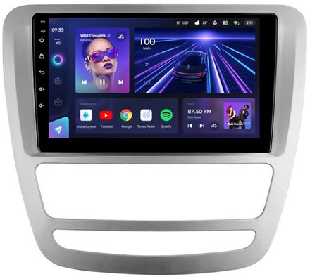 Магнитола Sollers ST6 (взамен монохром экрана), JAC T6 - Teyes CC3 на Android 10, QLED, ТОП процессор, 4Гб+32Гб, CarPlay, 4G SIM-слот