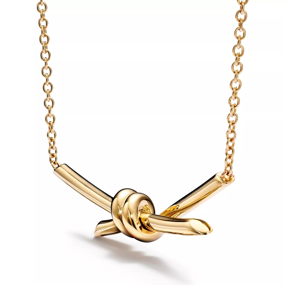 Подвеска из жёлтого золота, Tiffany 💠Knot. В наличии