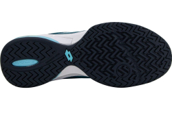 Мужские теннисные кроссовки Lotto Mirage 300 III Clay - blue 3025/all white/blue 2975C