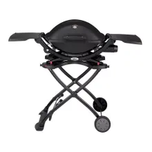 Портативный газовый гриль Weber Q 2200 с тележкой, 1 горелка, чёрный
