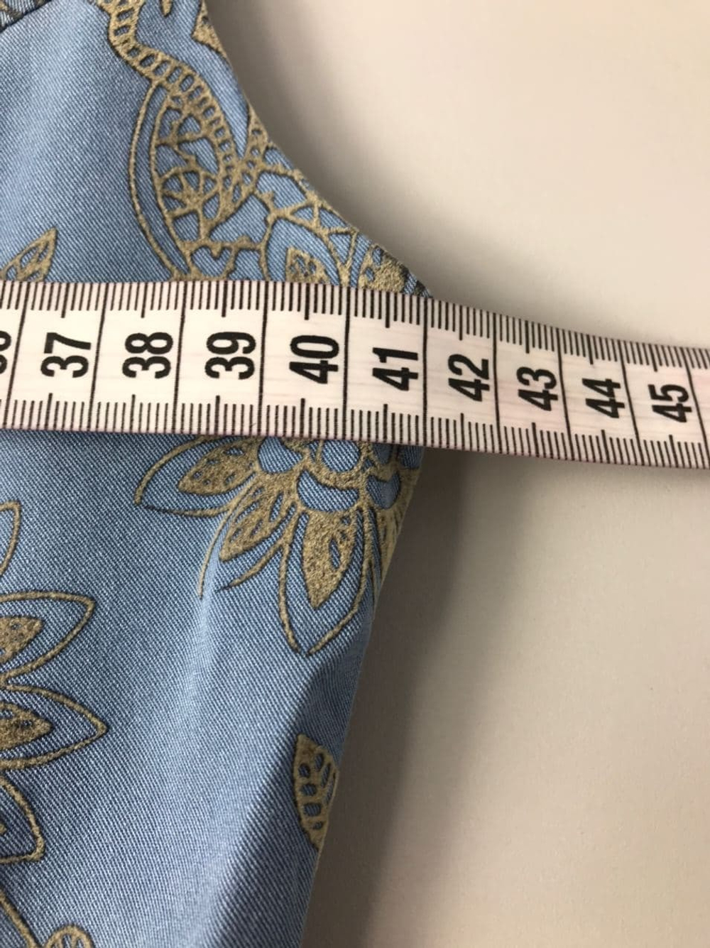 Платье AScool голубое "с цветами" 44 размер, новое