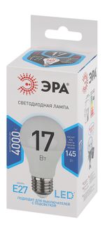Светодиодная лампа ЭРА A60 17Вт 170-265В 4000К E27