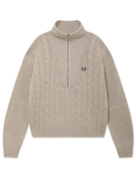 Женский Свитер Half Zip Cable