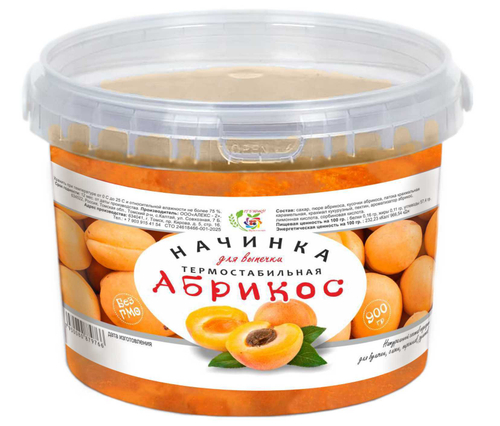 Начинка термостабильная Абрикос / 900 гр / пластиковое ведро / IT'S YORS