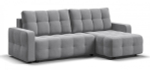 Угловой диван Денди Велюр Монолит сталь
