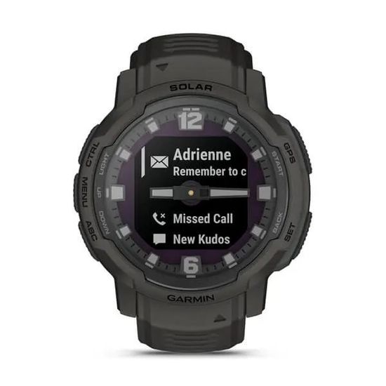 Умные часы Garmin Instinct Crossover Solar графитовый