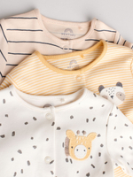 Комбинезон / Cлип для малышей Next AW3-274, 3 шт., Бежевый, Молочный