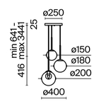 Подвесной светильник Maytoni MOD521PL-03G