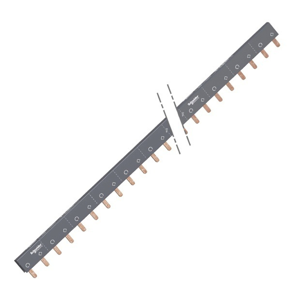 Гребенчатая шина 2-полюсная (L1L2…) 57 модулей 100А Schneider Electric A9XPH257