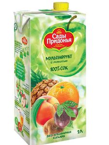 СОК САДЫ ПРИДОНЬЯ МУЛЬТИФРУКТ МЯКОТЬ 2Л
