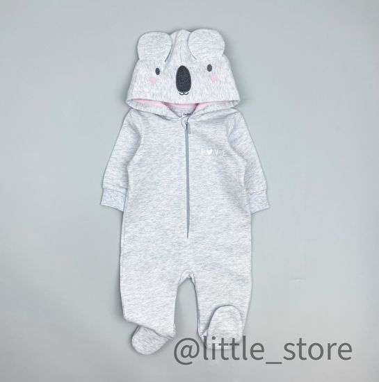 Комбинезон "Забавные коалы" из футера с начесом