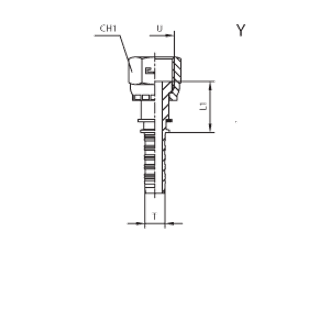 Фитинг DN 38 ORFS (Г) 2