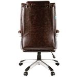Кресло руководителя Helmi HL-E09 "Capital", экокожа коричневая